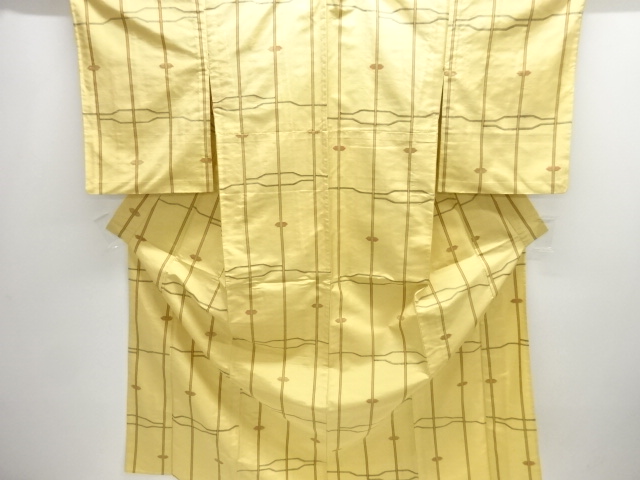 JAPANESE KIMONO / FUSHI TSUMUGI / HITOE / WOVEN ABSTRACT